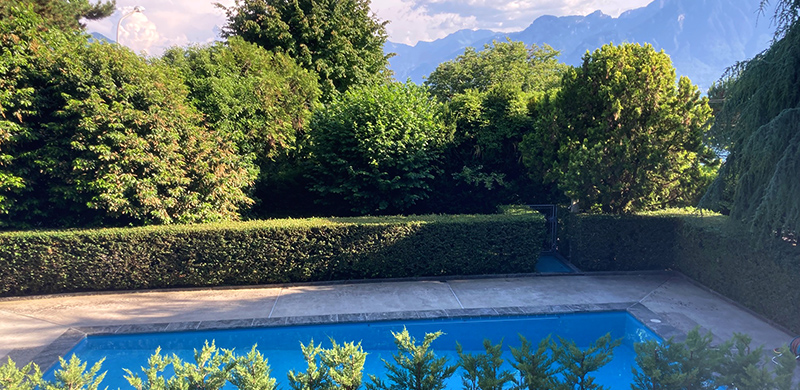 Chambre à louer Montreux Clarens avec piscine